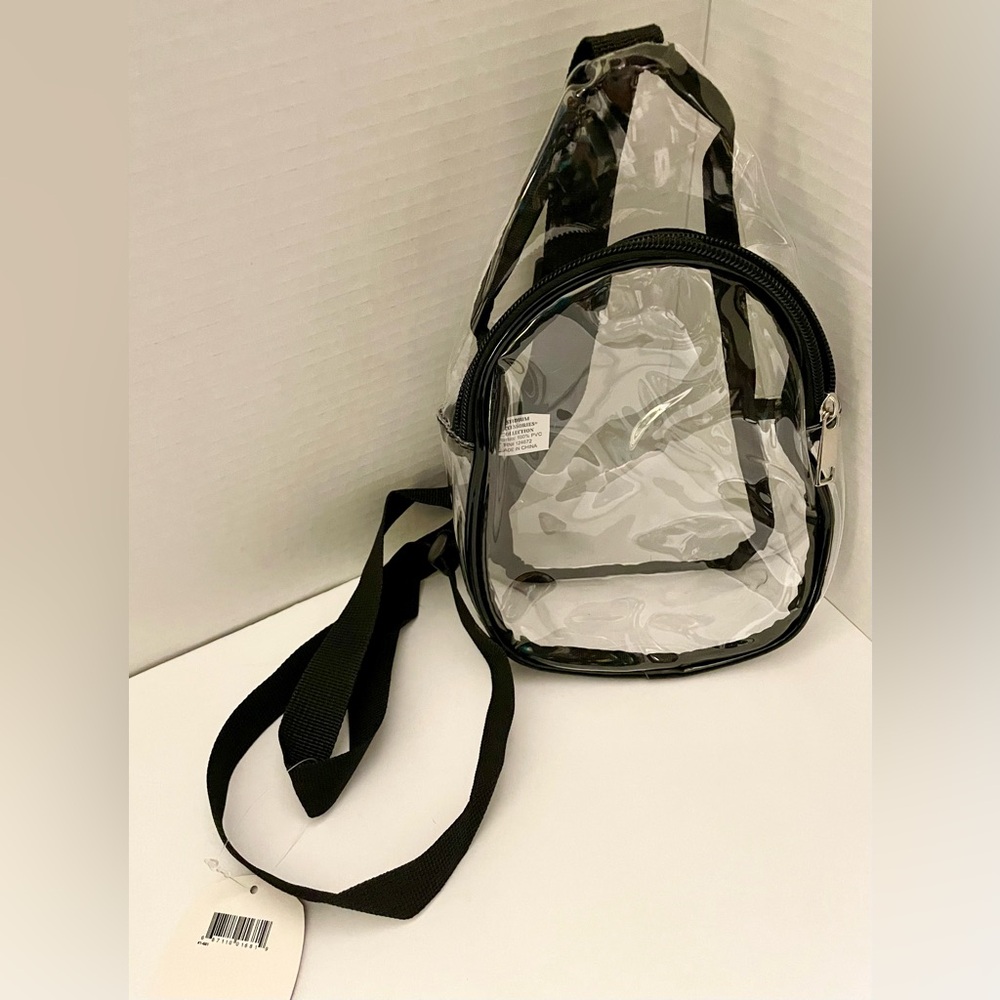 Clear Stadium /Concert Crossbody with Black Trim NWT - Picture 6 of 13